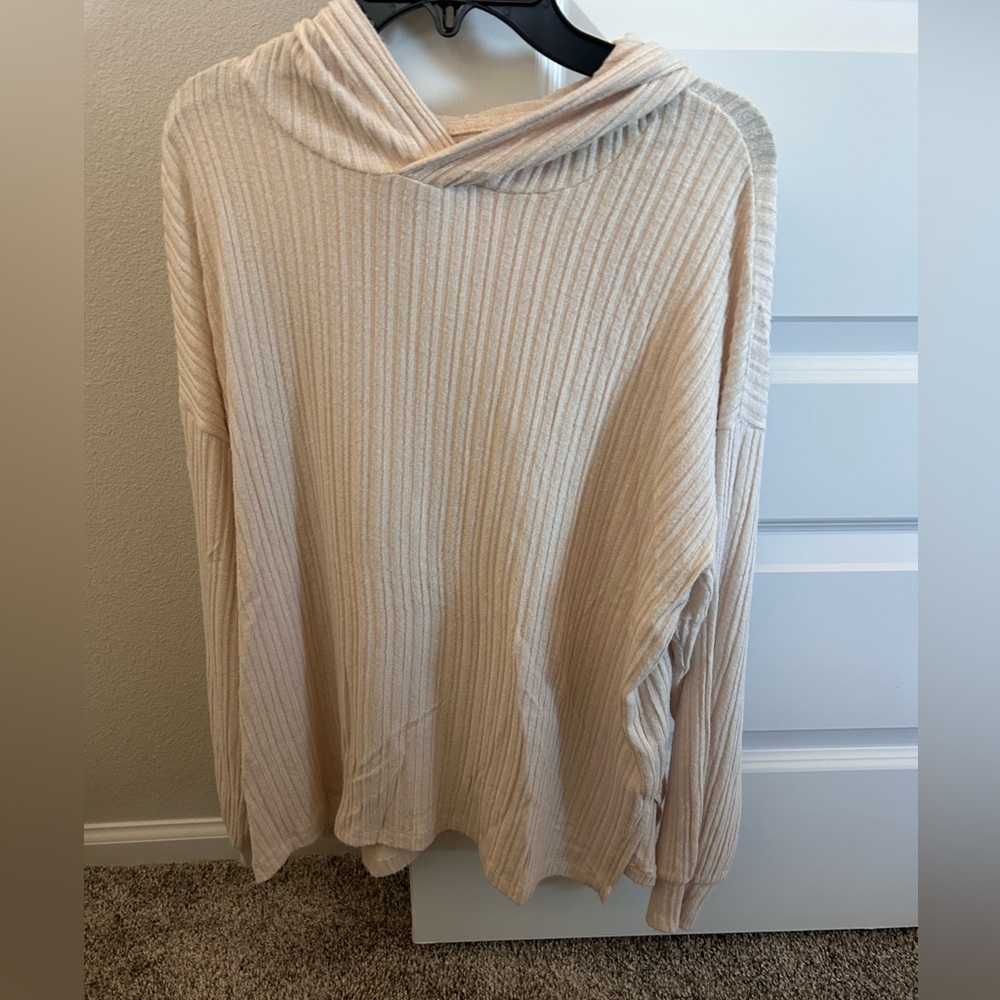 American Eagle Outfitters Cream Cowl Neck Sweater